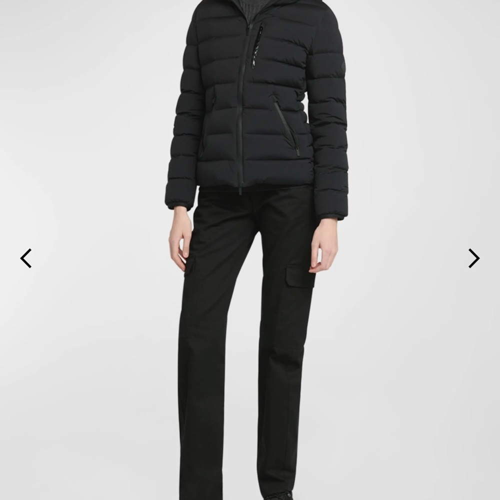 Moncler Herbe Stretch Nylon Hooded Puffer Jacket - Picture 2 of 12